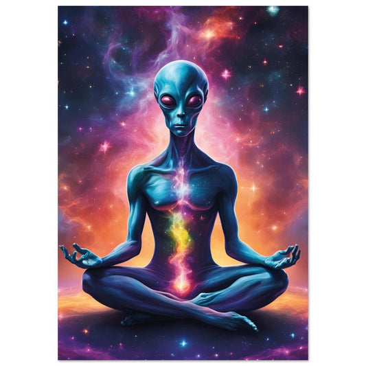 Alien Aligning Chakras Classic Semi-Glossy Paper Poster