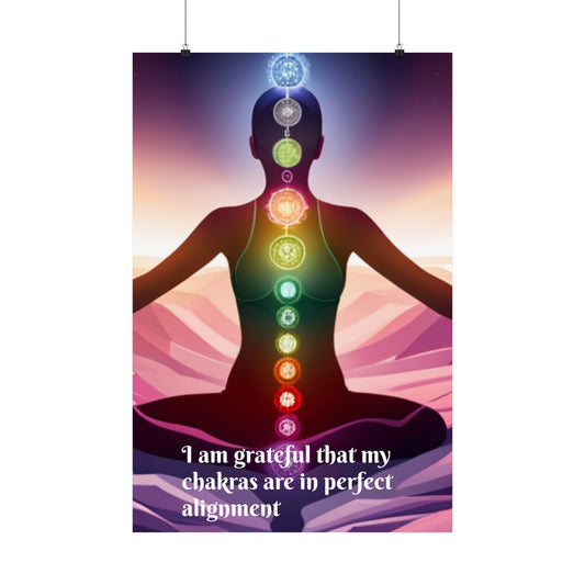 Chakra Alignment Matte Vertical Posters