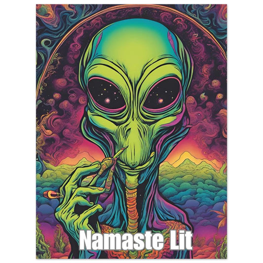 Alien Namaste Lit Premium Matte Paper Poster